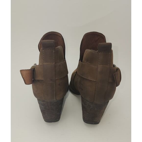 Jeffrey Campbell Ibiza Jonás Leather Brown Booties Size 9.5 Womens - Picture 6 of 14